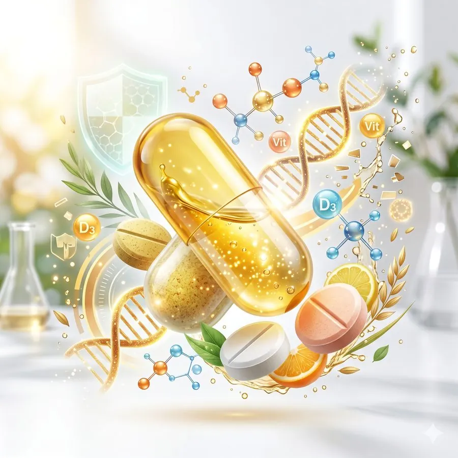 Nutraceutical vitamins, calcium and health wellness formulations